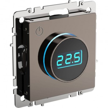 Термостат электронный с индикацией IEK BRITE ТС10-1-БрТБ темная бронза IEK