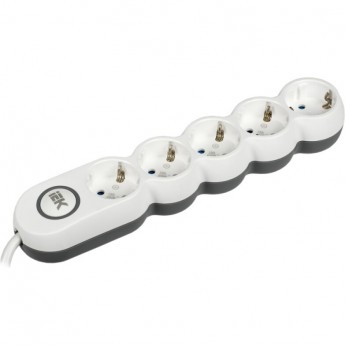 Удлинитель IEK UNO У05В 5 мест 2P+PE/5м 3х1,5мм2 16А/250В - WYP53-16-05-05-ZK