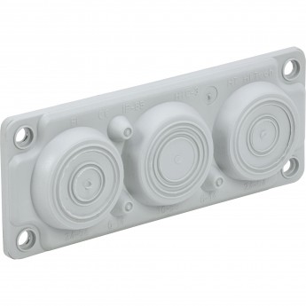 Ввод кабельный мембранный IEK TITAN 6 отверстий d=6-59мм IP65 серый
